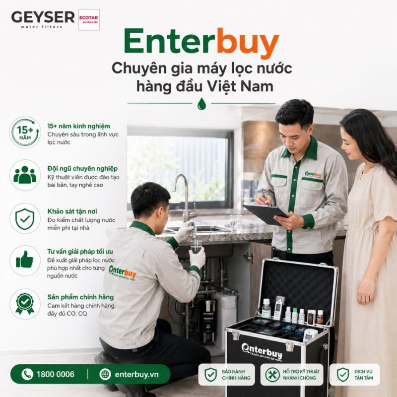 Lọc tổng đầu nguồn Geyser Ecotar 1F10F Smart