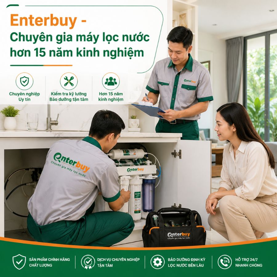 Enterbuy - Chuyên gia máy lọc nước hơn 15 năm kinh nghiệm