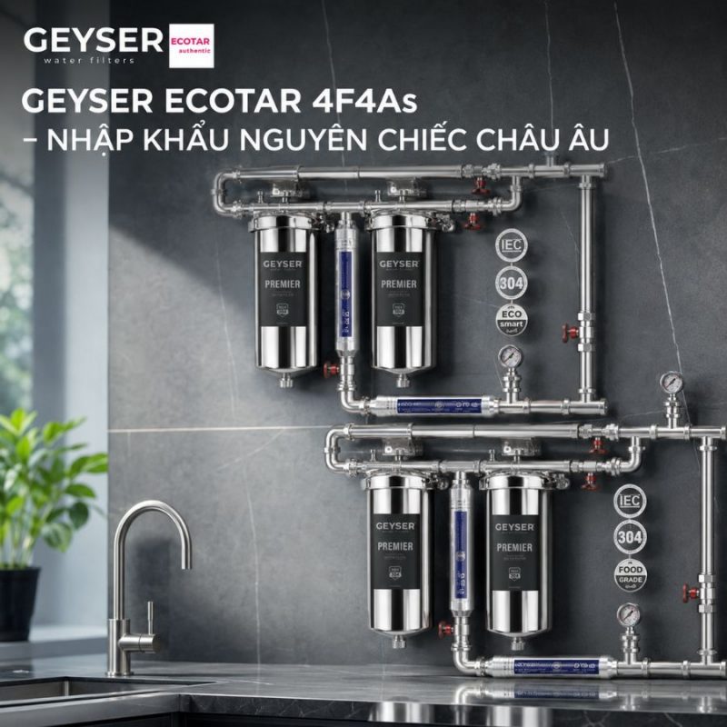 Lọc tổng đầu nguồn Geyser Ecotar 4F4As