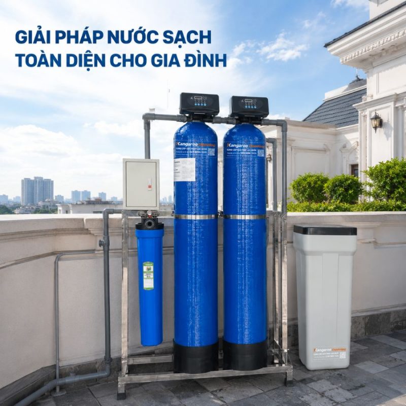 Bộ lọc tổng đầu nguồn gia đình KG1054TL2, Van tự động, Xử lý Canxi