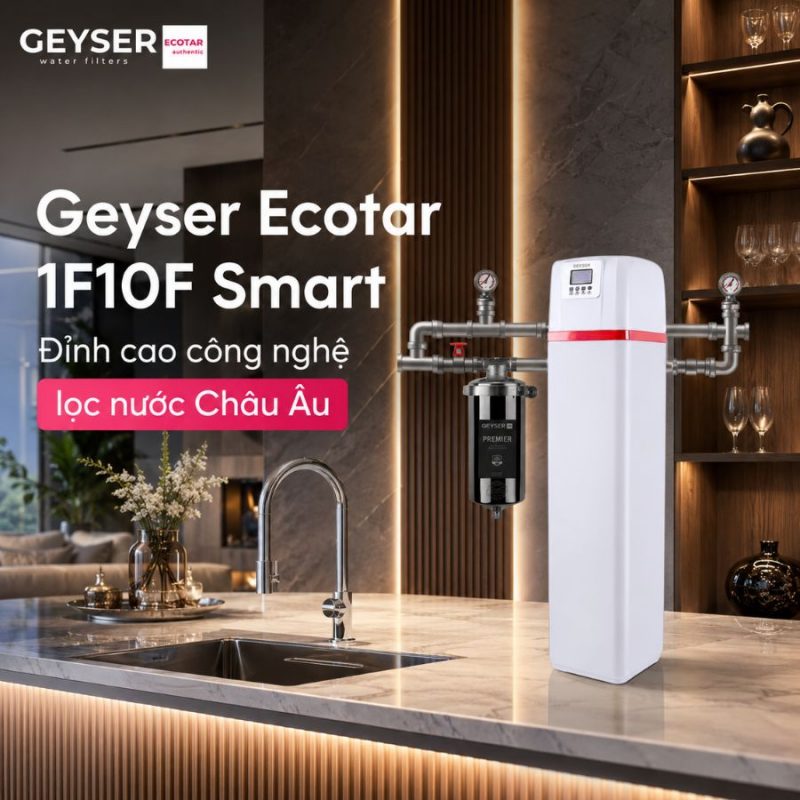 Lọc tổng đầu nguồn Geyser Ecotar 1F10F Smart