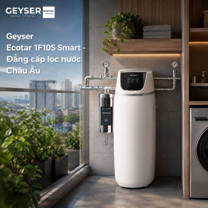 Lọc tổng đầu nguồn Geyser Ecotar 1F10S Smart