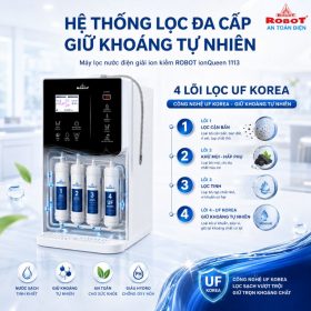 Máy lọc nước điện giải ion kiềm Robot ionQueen 1113 mới chính hãng