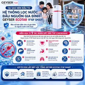 Lọc tổng đầu nguồn Geyser Ecotar 1F10F Smart