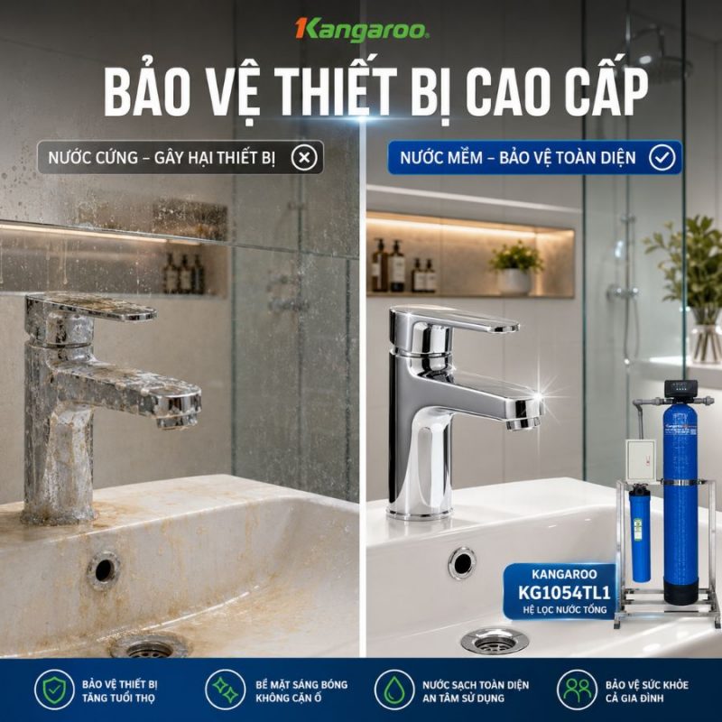 Bộ lọc tổng đầu nguồn gia đình KG1054TL1, Van tự động