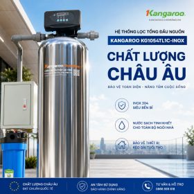 Bộ lọc tổng đầu nguồn gia đình KG1054TL1C-INOX, Van tự động, Xử lý Canxi