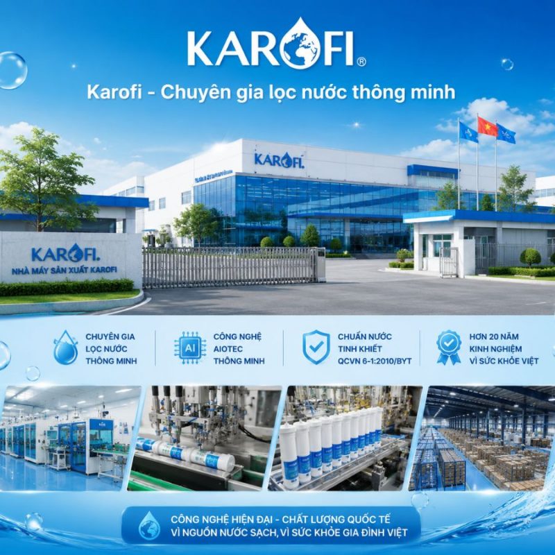 Máy lọc nước Karofi Livotec 218 - Hydrogen 10 Lõi Mới 2026