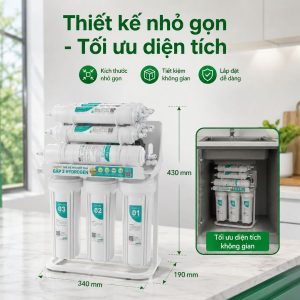 Karofi Livotec 218 - Thiết kế nhỏ gọn - Tối ưu diện tích