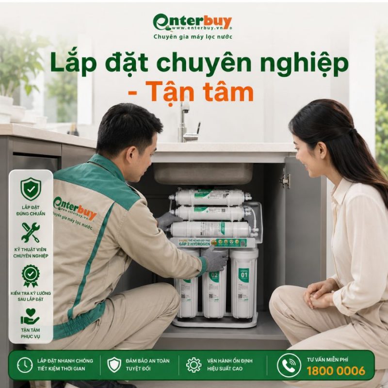 Máy lọc nước Karofi Livotec 218 - Hydrogen 10 Lõi Mới 2026