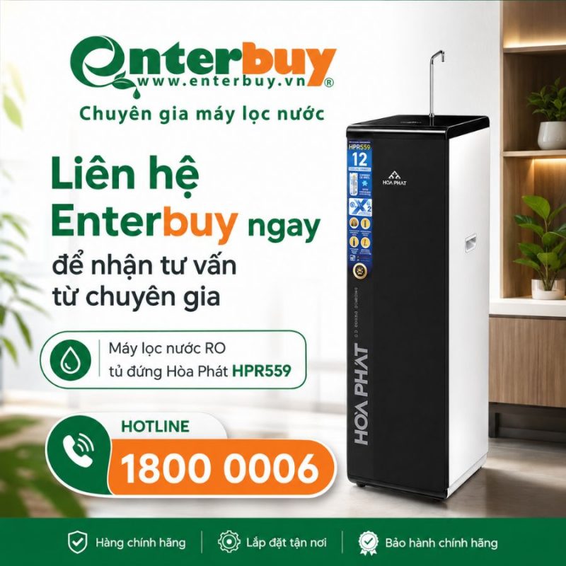 Máy lọc nước RO tủ đứng Hòa Phát HPR516
