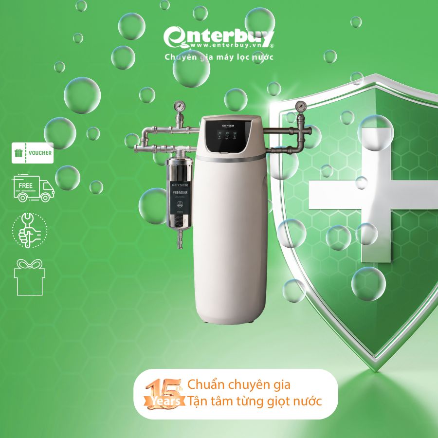 Lọc tổng đầu nguồn Geyser Ecotar 1F10S Smart