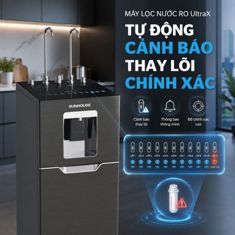Máy lọc nước RO UltraX SUNHOUSE 11 lõi SHA76668SH