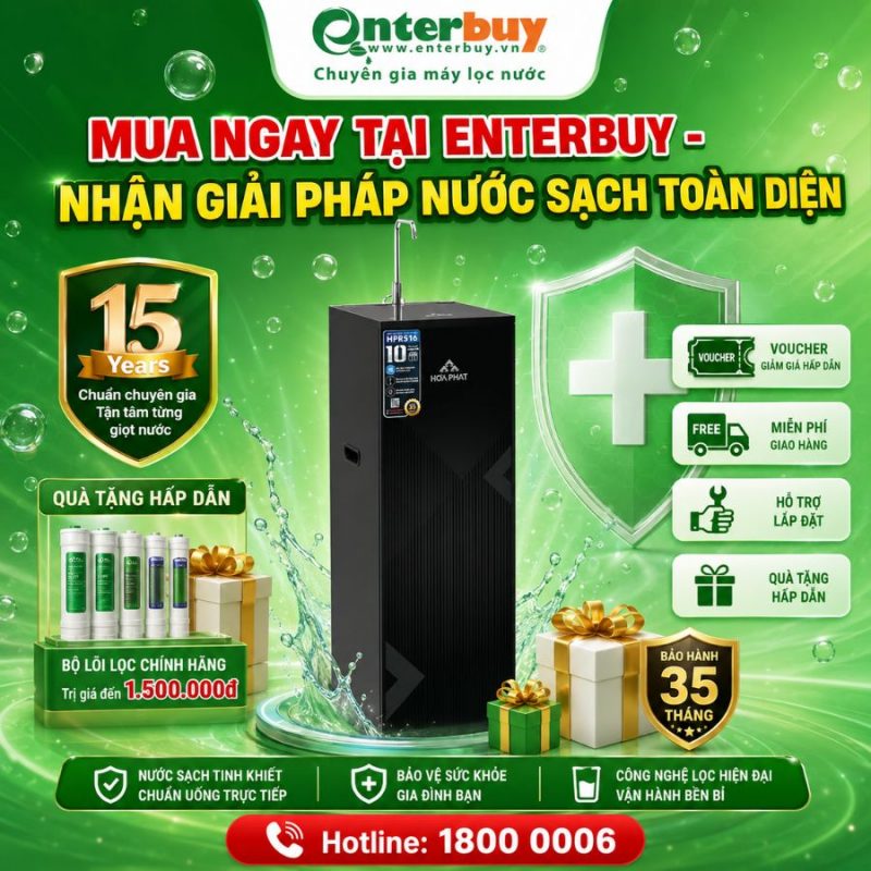 Máy lọc nước RO tủ đứng Hòa Phát HPR516