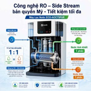 Sơ đồ mô phỏng màng lọc RO – Side Stream