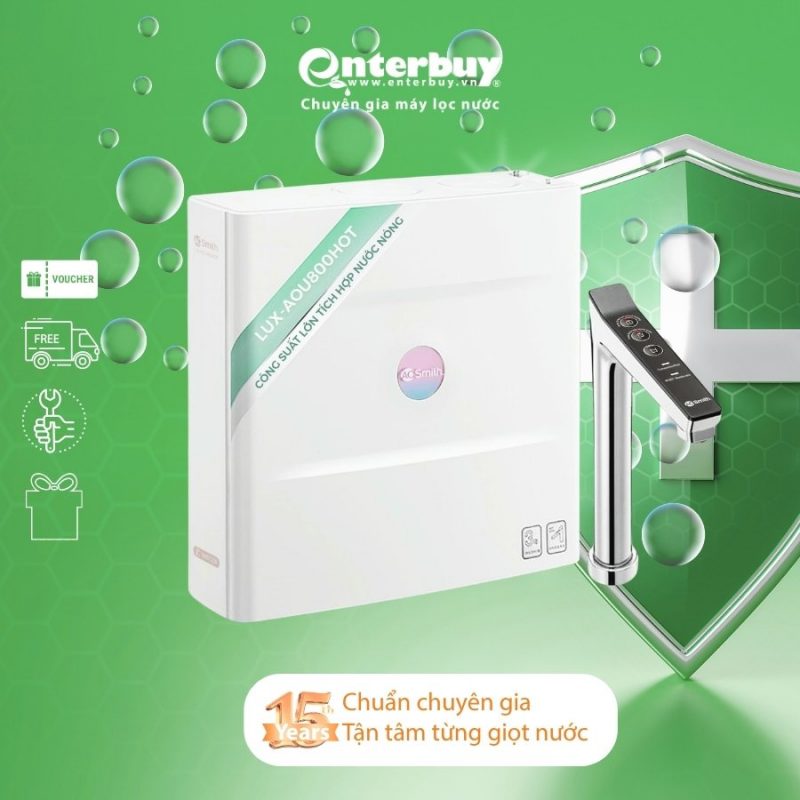 Máy lọc nước A. O. Smith LUX-AOU800HOT đặt gầm công suất lớn