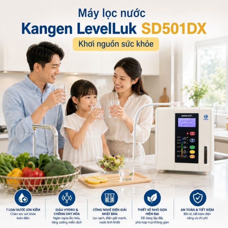 Máy lọc nước Kangen LevelLuk SD501DX