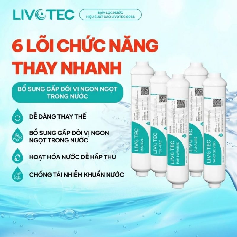 Máy lọc nước Karofi Livotec 606S - Mẫu Mới 2026