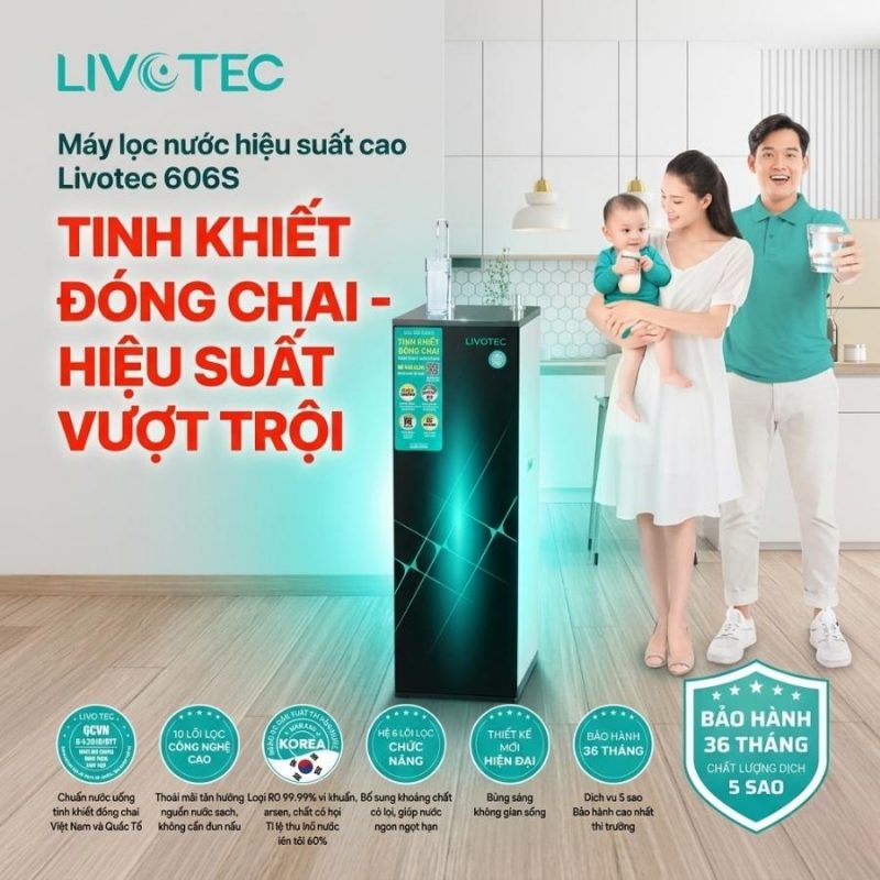 Máy lọc nước Karofi Livotec 606S - Mẫu Mới 2026