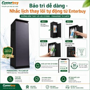 Bảo trì dễ dàng - Nhắc lịch thay lõi tự động từ Enterbuy