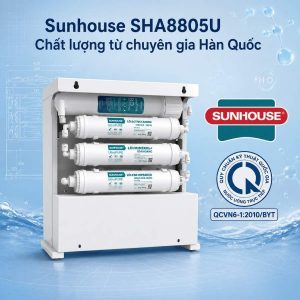 Máy lọc nước RO không vỏ Sunhouse 10 lõi SHA8805U – Chất lượng từ chuyên gia Hàn Quốc