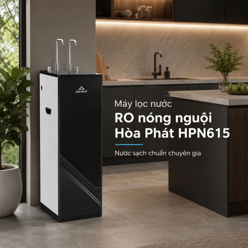 Máy lọc nước RO nóng nguội Hòa Phát HPN615