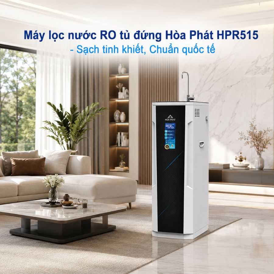 Máy lọc nước RO tủ đứng Hòa Phát HPR515 - Sạch tinh khiết, Chuẩn quốc tế
