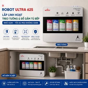 Máy lọc nước UF Robot ULTRA 625 - Thiết kế nhỏ gọn - Lắp đặt linh hoạt