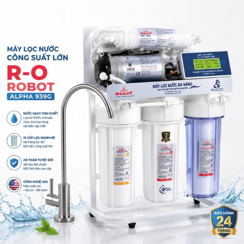 Máy lọc nước công suất lớn R.O ROBOT Alpha 939G