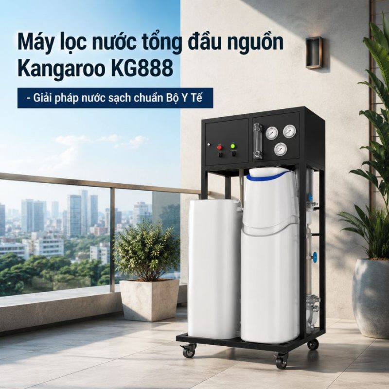 Máy lọc nước tổng đầu nguồn Kangaroo KG888 - chất lượng