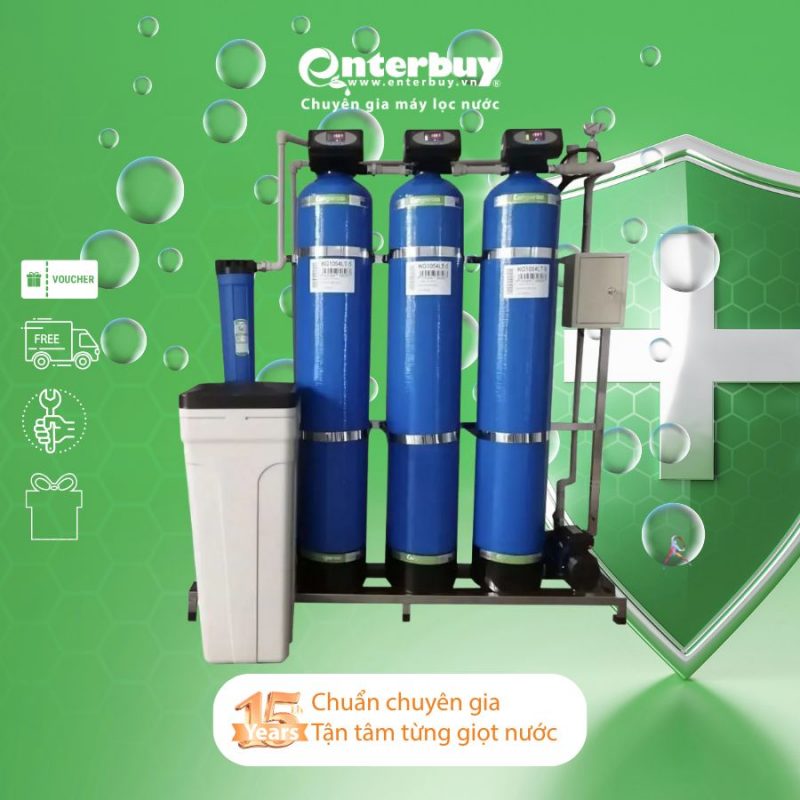 Bộ lọc tổng Kangaroo 4 cấp KG1054LT-4 van tự động 1000l/h siêu lọc