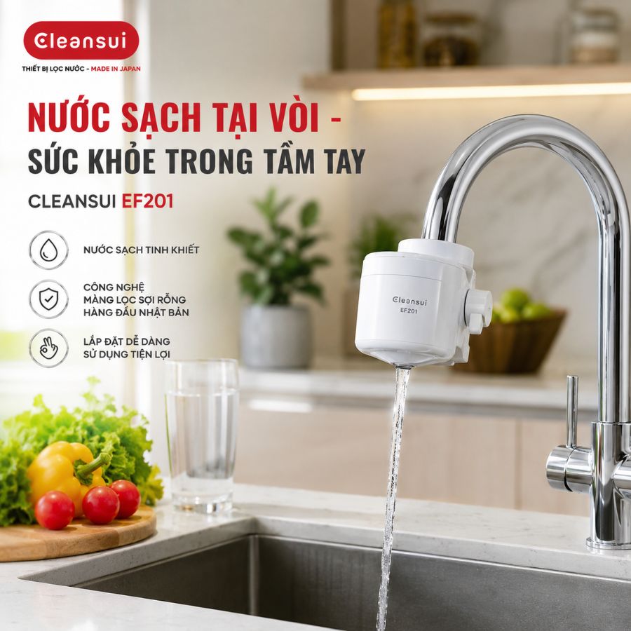 NƯỚC SẠCH TẠI VÒI - SỨC KHỎE TRONG TẦM TAY