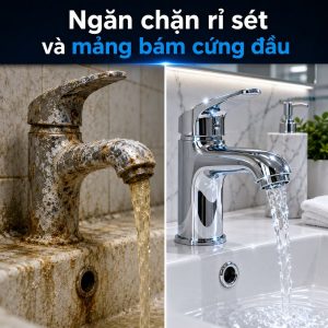Ngăn chặn rỉ sét và mảng bám cứng đầu