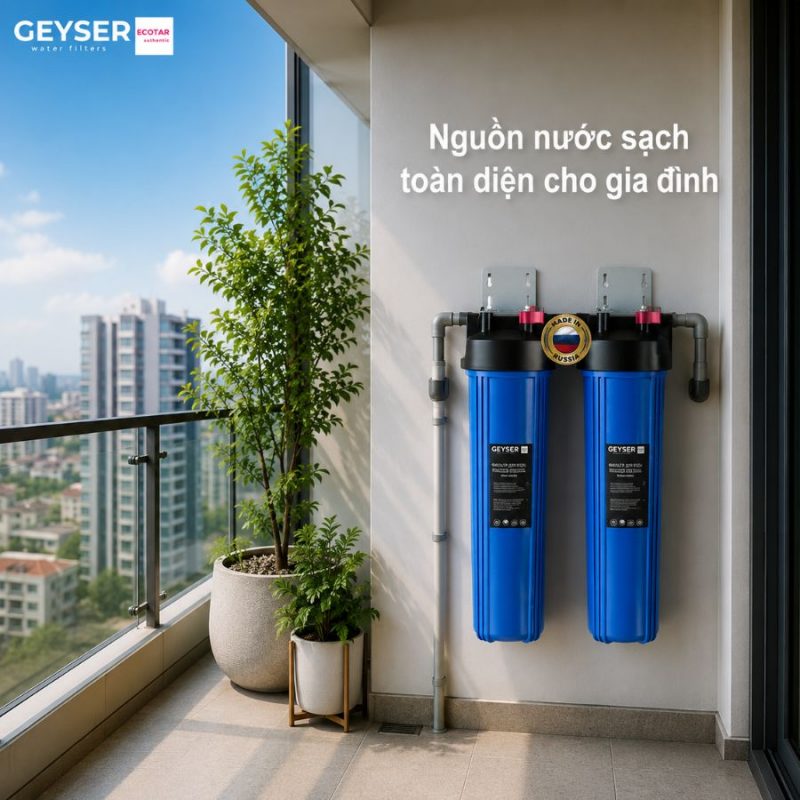 Bộ lọc nước tổng đầu nguồn Geyser Ecotar ECO