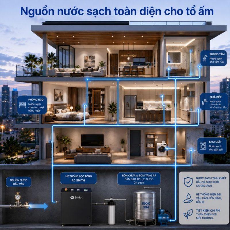 Hệ thống lọc nước đầu nguồn A. O. Smith System i97