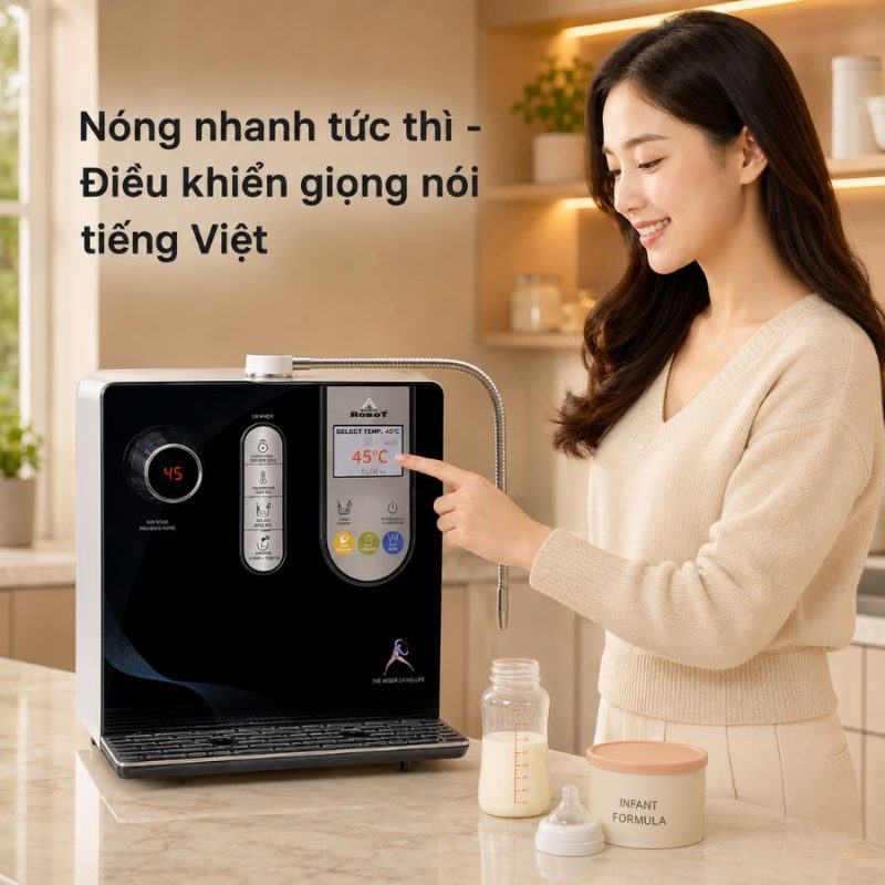 Máy lọc nước điện giải ion kiềm Robot ionSmart 1112 chính hãng dịch vụ tốt