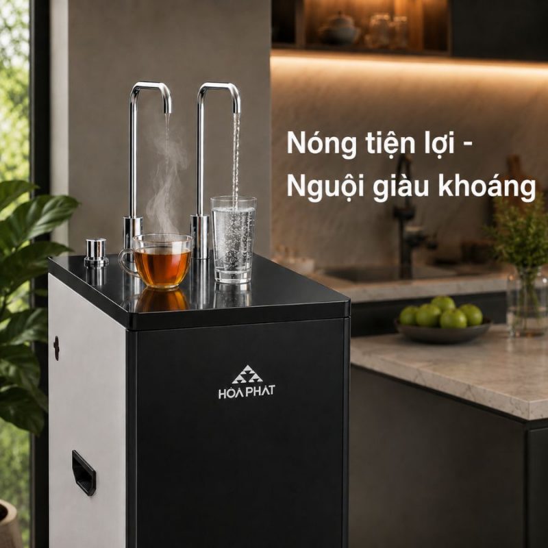 Máy lọc nước RO nóng nguội Hòa Phát HPN615