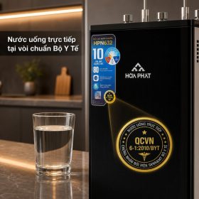 Máy lọc nước RO nóng nguội lạnh Hòa Phát HPN632 - 10 cấp lọc