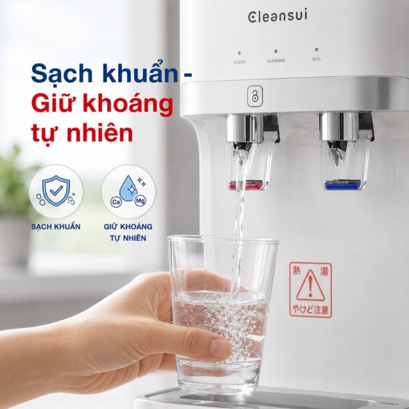 Thiết bị lọc nước tích hợp nóng lạnh Mitsubishi Cleansui CWMF-500E