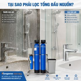 Bộ lọc tổng đầu nguồn gia đình KG1054TL2, Van tự động, Xử lý Canxi