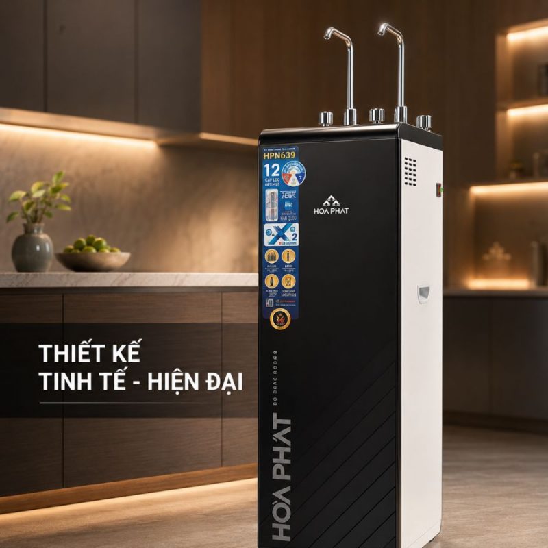 Máy lọc nước RO nóng lạnh Hòa Phát HPN639