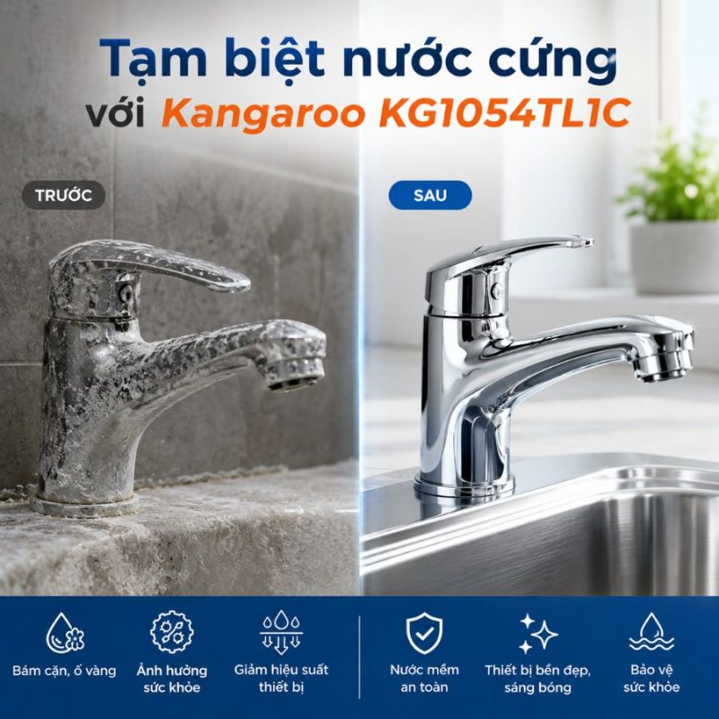 Bộ lọc tổng đầu nguồn gia đình KG1054TL1C, Van tự động, Xử lý Canxi