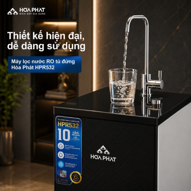 Máy lọc nước RO tủ đứng Hòa Phát HPR532