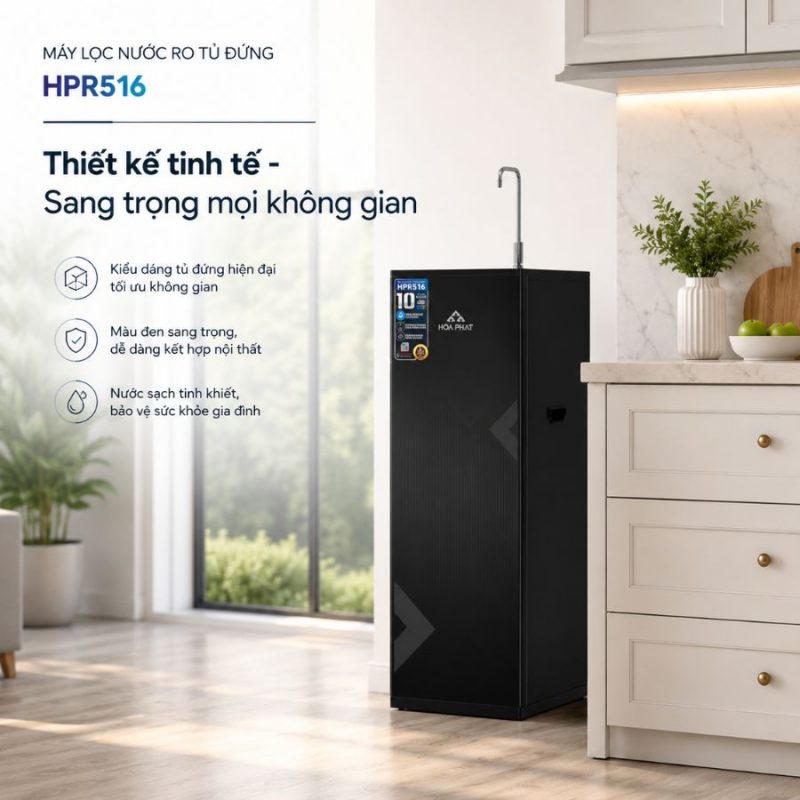 Máy lọc nước RO tủ đứng Hòa Phát HPR516