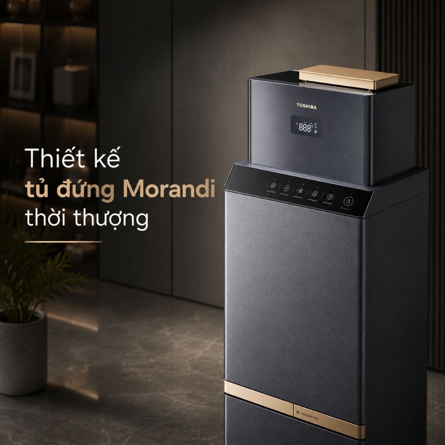 Thiết kế tủ đứng Morandi thời thượng