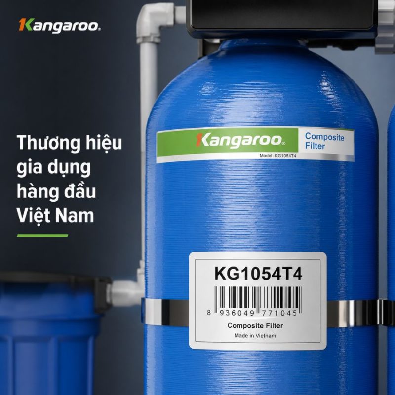 Bộ lọc nước tổng đầu nguồn Kangaroo KG1054T4, Van tự động