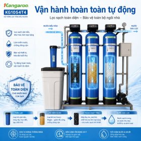 Bộ lọc nước tổng đầu nguồn Kangaroo KG1054T4, Van tự động