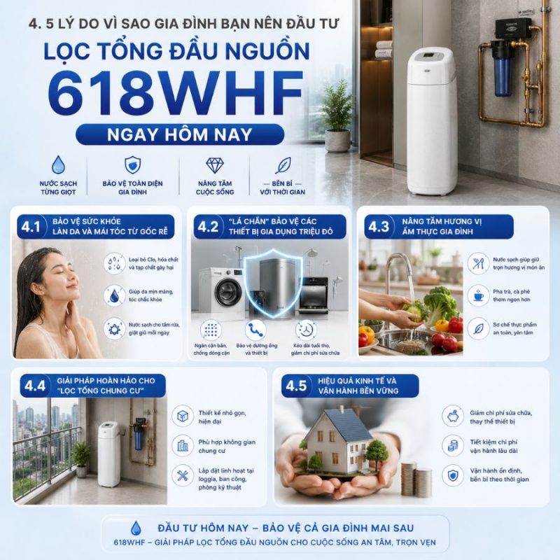 Lọc tổng đầu nguồn Ecowater 618WHF