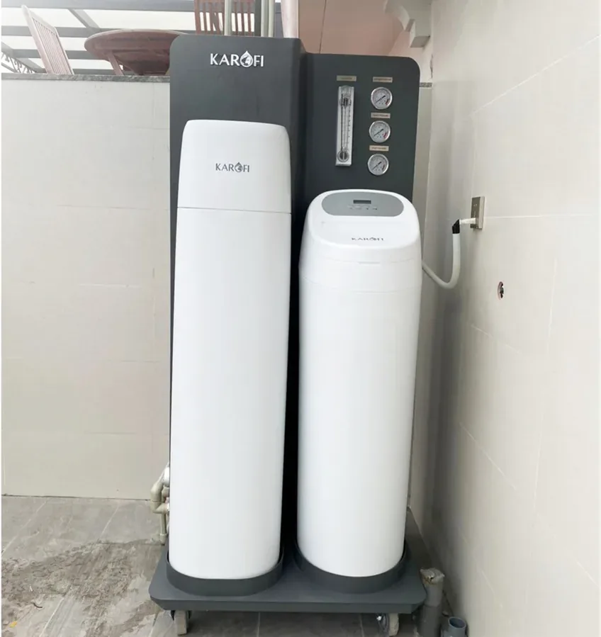 Kỹ thuật kiểm tra hệ lọc tổng Karofi trước khi bàn giao cho khách hàng