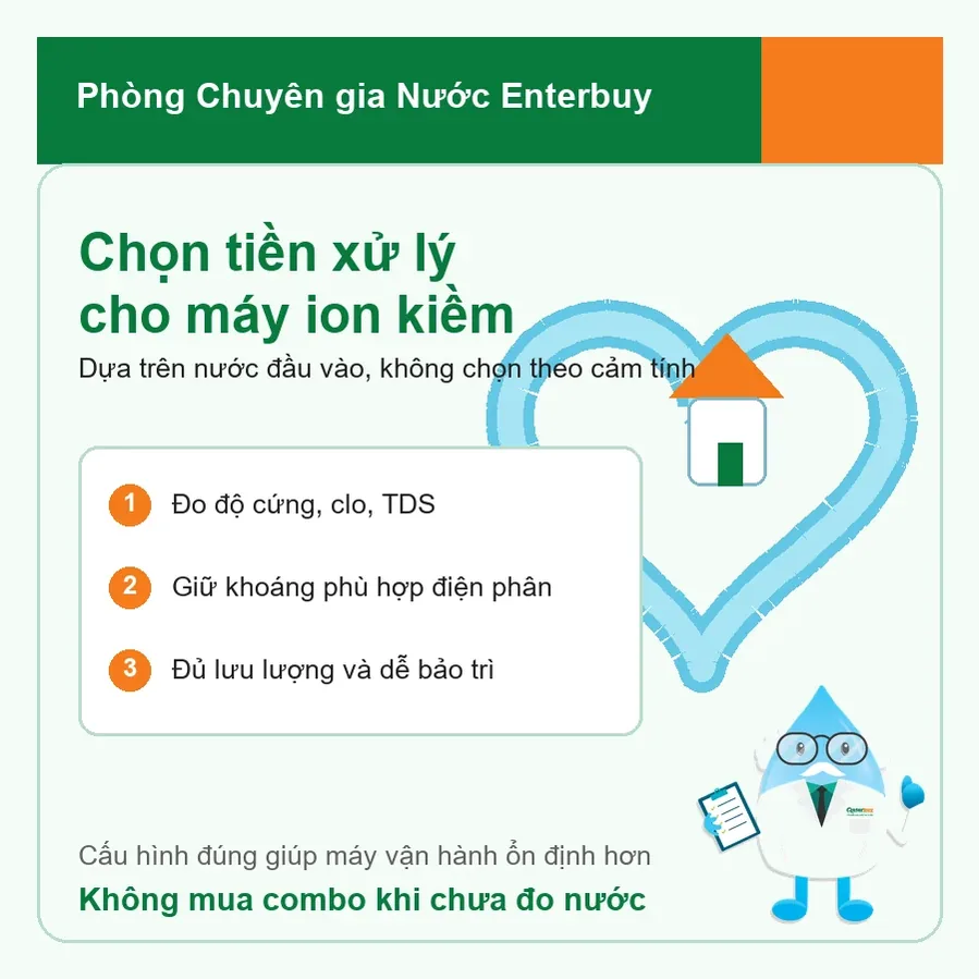 Chọn tiền xử lý cho máy ion kiềm trong gia đình: 7 điểm phải kiểm tra trước khi lắp