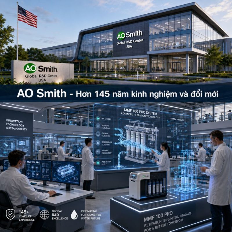 Hệ thống lọc nước đầu nguồn AO Smith MMF 100 pro